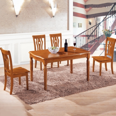 MUNA 奧斯卡4.5尺實木餐桌(不含椅) 135X85X75cm