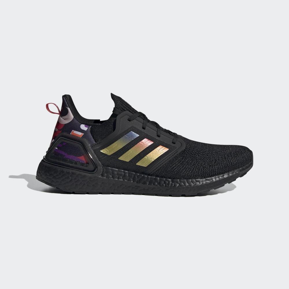 Adidas Ultraboost 20 [GZ8988] 男女鞋 運動 休閒 慢跑 避震 穩定 穿搭 愛迪達 黑 金