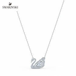 SWAROVSKI 施華洛世奇 Dancing Swan 白金色舞動天鵝項鏈