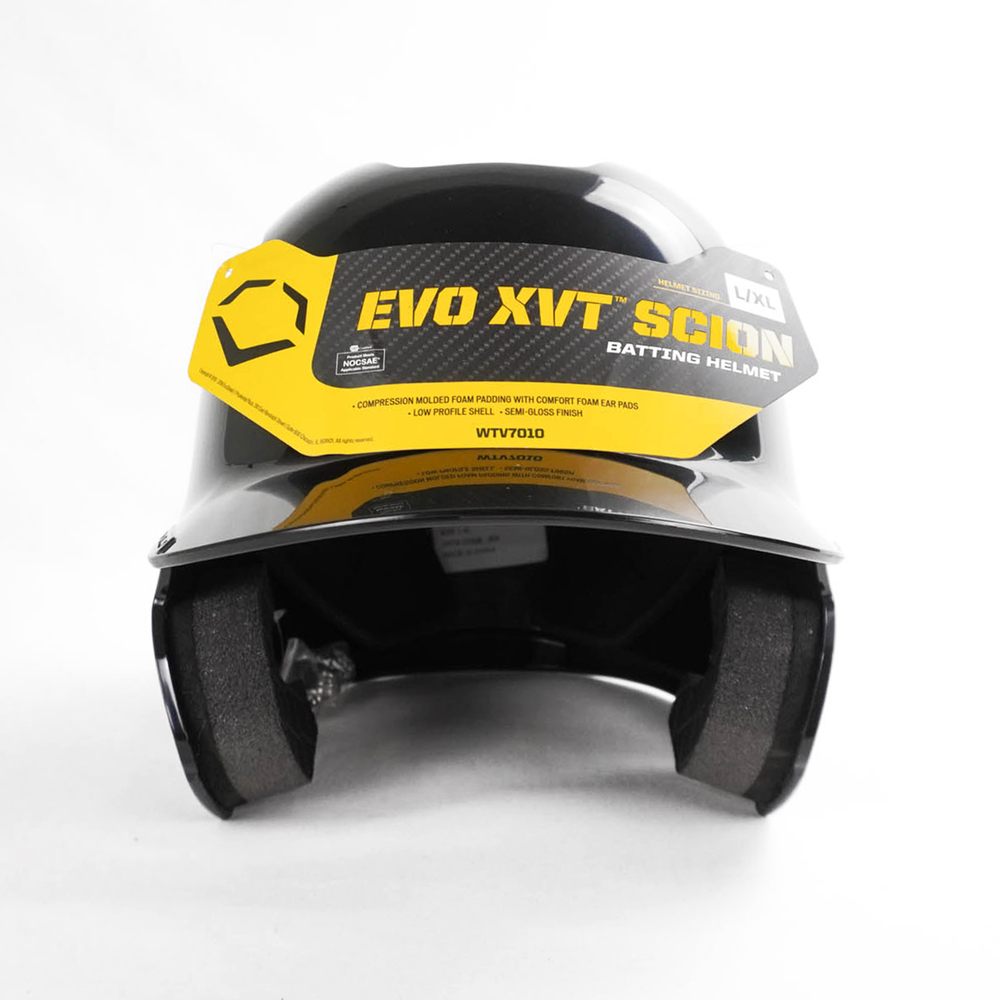 EVO XVT Scion [WTV7010BL] 打擊頭盔 硬式棒球 安全 防護 舒適 包覆 亮面 黑