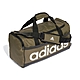 adidas 包包 Essentials Duffle Medium 男女款 綠 健身包 行李袋 雙拉鍊 愛迪達 HR5350 product thumbnail 1