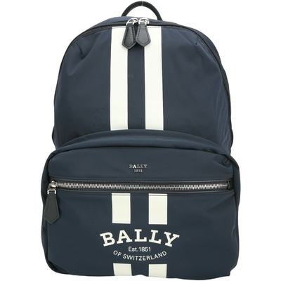 bally fixie 字母尼龍可收納斜背/後背包(深藍色)