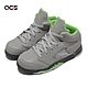 Nike 童鞋 Jordan 5 Retro TD 幼童 銀灰 綠 反光 喬丹 5代 親子鞋 五代 DQ3736-003 product thumbnail 1