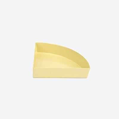 Dailylike 幾何創意桌面收納托盤-1/4圓-01檸檬黃