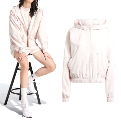 Adidas W BLUV Q2 JKT 女款 粉色 運動 連帽 外套IW8735