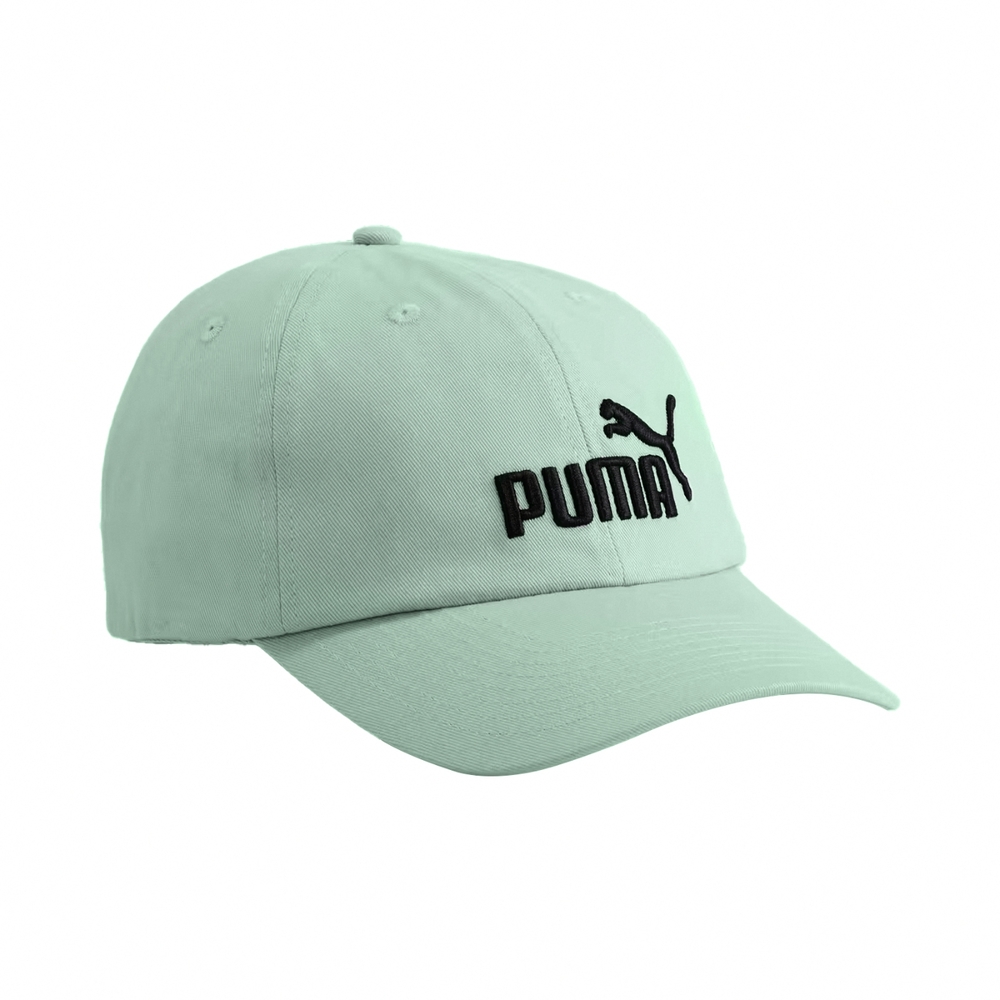 Puma 帽子Essentials No.1 男女款綠黑鴨舌帽棒球帽老帽刺繡Logo 可調式