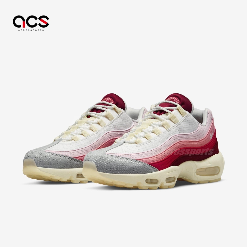 Nike 休閒鞋 Air Max 95 QS 男鞋 女鞋 Anatomy of Air GID 漸層 白 粉紅 DM0012-600