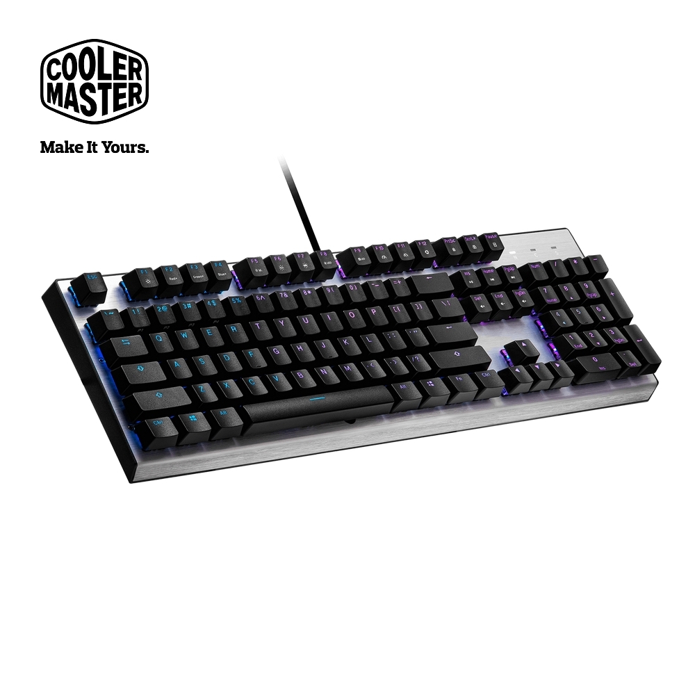 Cooler Master CK351 機械式光軸 RGB 電競鍵盤 (青軸)