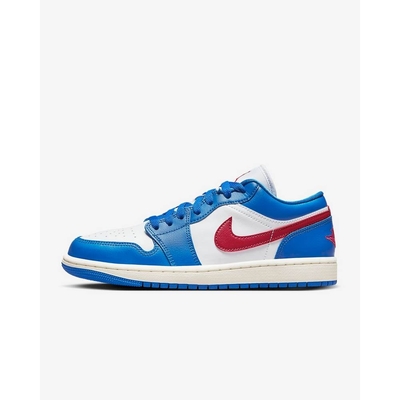 NIKE WMNS AIR JORDAN 1 LOW 女籃球鞋-藍白紅-DC0774416