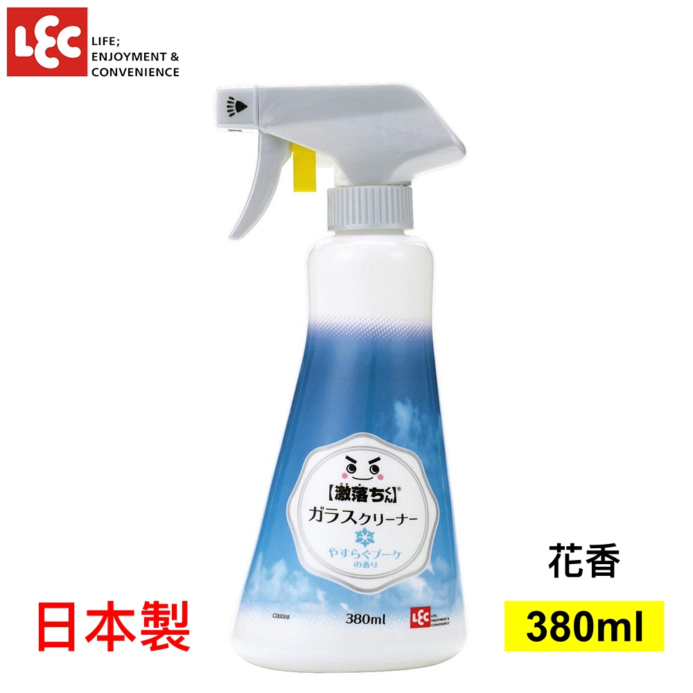 日本LEC 激落鏡子防霧用泡沫型清潔劑(花香) 380ml