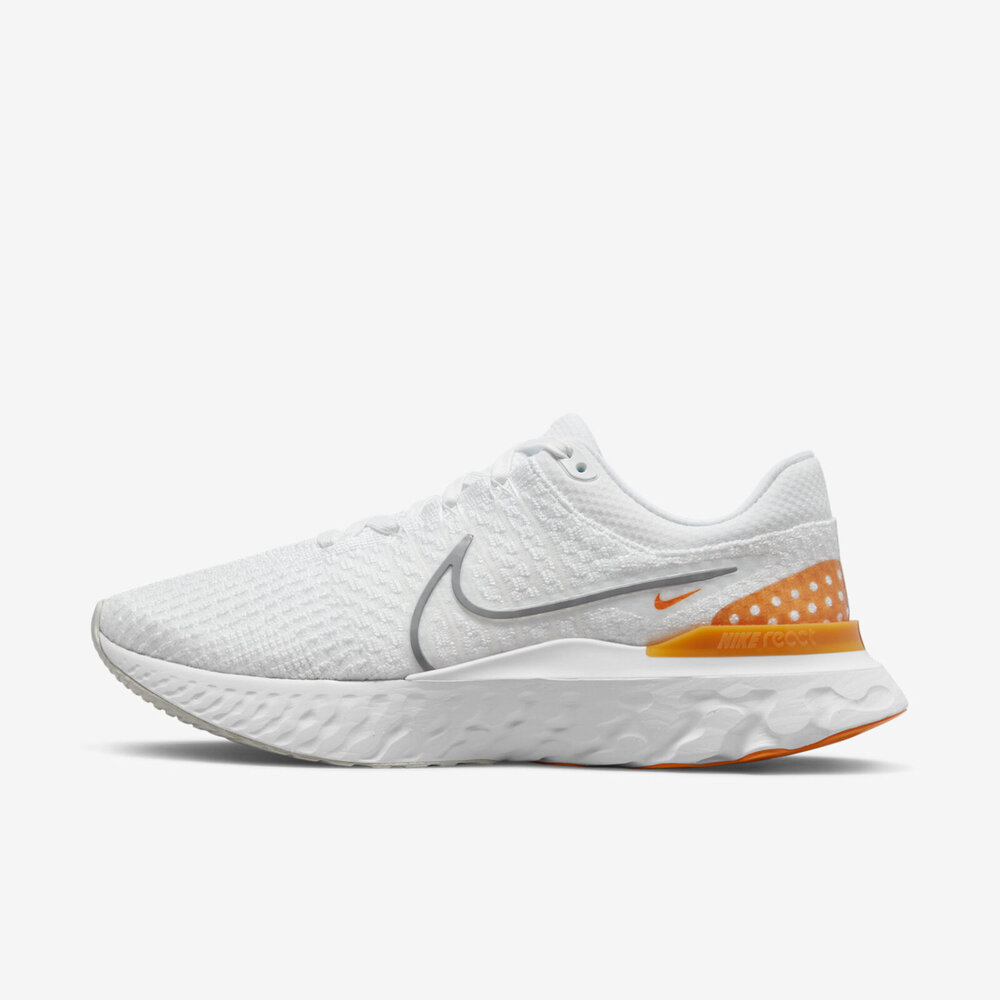 Nike React Infinity Run FK 3 [DH5392-100] 男 慢跑鞋 運動 路跑 編織 白灰橘