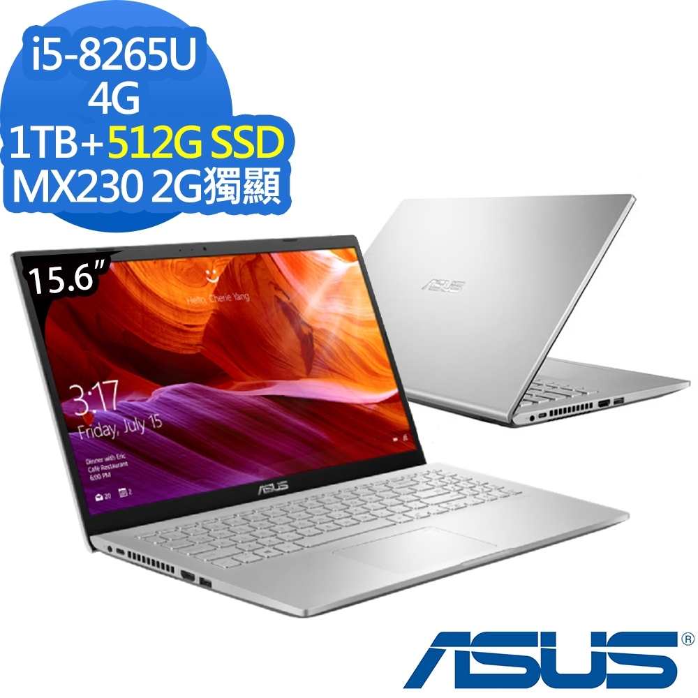 ASUS X509FJ 15吋筆電 i5-8265U/4G/1TB+512G/MX230特效能筆電