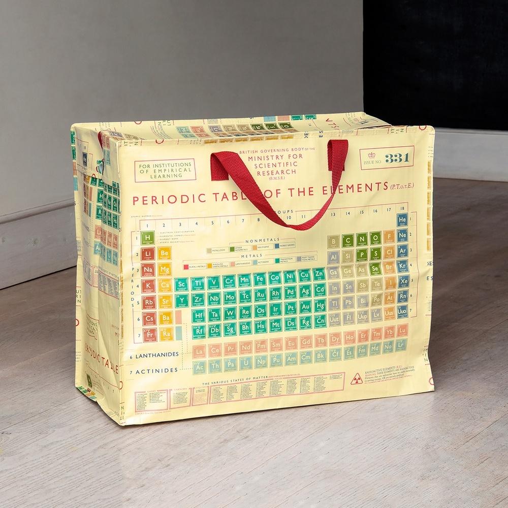 《Rex LONDON》環保搬家收納袋(元素表) | 購物袋 環保袋 收納袋 手提袋