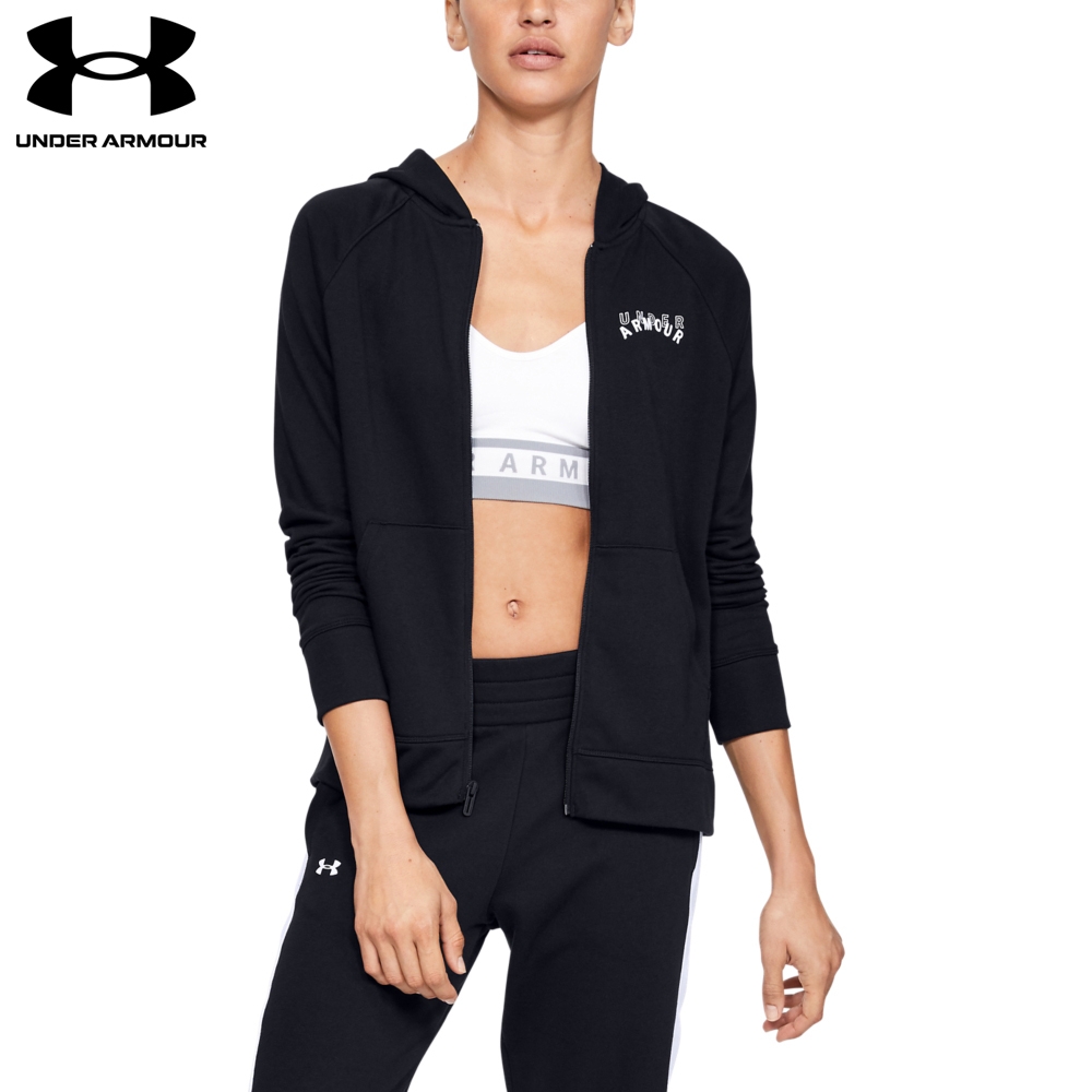 【UNDER ARMOUR】UA 女 Rival Terry連帽外套-優惠商品