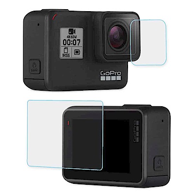 GoPro HERO7 相機鏡頭+觸控螢幕 鋼化玻璃膜 螢幕貼