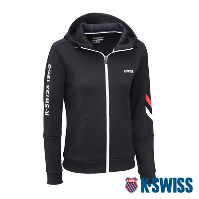 K-SWISS Active Jacket 連帽運動外套-女-黑