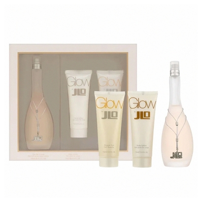 jlo 珍妮佛羅培茲 glow女性淡香水三入禮盒(淡香水100ml+身體乳75ml+沐浴膠75ml) -快速到貨