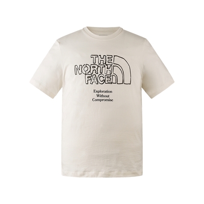 The North Face U MFO S/S ECO BRAND TEE 男女短袖上衣-米白-NF0A8AUXQLI