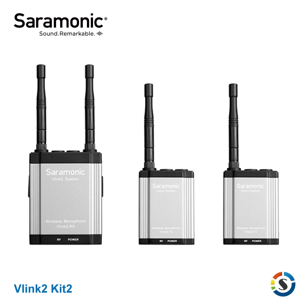 Saramonic楓笛 Vlink2 Kit2 (TX+TX+RX) 一對二無線麥克風系?