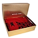 MICHAEL KORS 滿版MK LOGO毛線帽+手套+圍巾三件組禮盒(緋紅色) product thumbnail 1