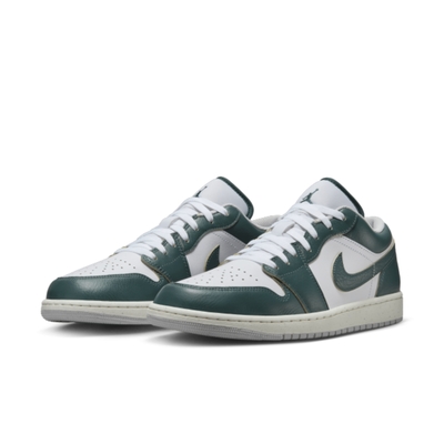 NIKE AIR JORDAN 1 LOW SE 男休閒鞋 喬丹 皮革 墨綠-FQ7687300