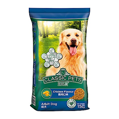 Classic Pets 加好寶成犬乾狗糧 – 雞肉口味 15kg