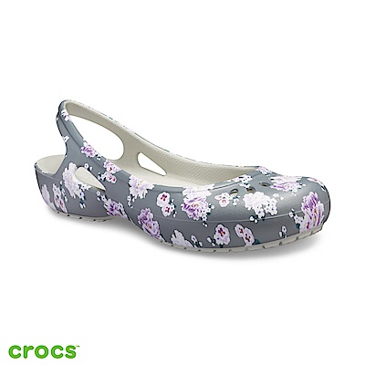 Crocs 卡駱馳 (女鞋) 卡笛印花平底鞋 205863-96M