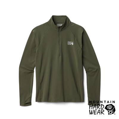 【美國 Mountain Hardwear】Mountain Stretch 1/2 Zip 彈性快乾立領半拉鍊長袖排汗衣 男款 盛榆綠 #1942331