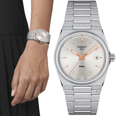 TISSOT 天梭錶官方授權 PRX 40 205 復古新浪潮時尚腕錶(T1372101103100)