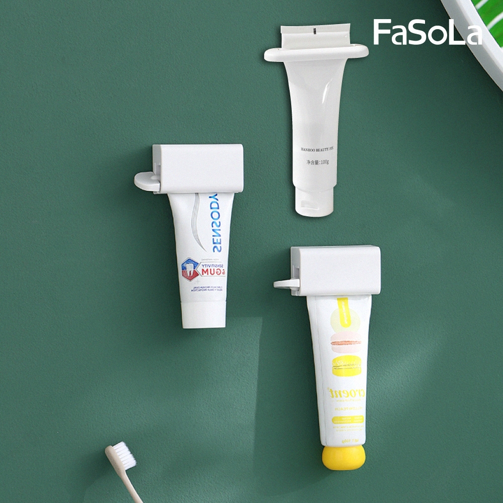 FaSoLa 多功能壁掛手動牙膏擠壓器組-壁掛手動款