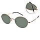 CARIN 復古歐美個性 細橢圓框型 太陽眼鏡 NewJeans代言/玫瑰金 綠鏡片#LILY C2 product thumbnail 2