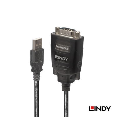 LINDY 林帝 USB2.0 to RS-232 訊號轉接線 1.1M (42686)