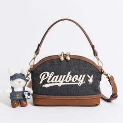 PLAYBOY - 貝殼包附長短背帶  Glory系列 - 藍色