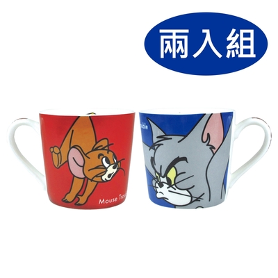 日本正版 兩入組 湯姆貓與傑利鼠 馬克杯 250ml 對杯組 咖啡杯 Tom and Jerry - 151387