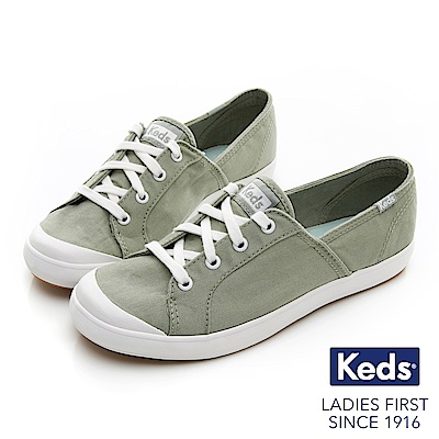 Keds SANDY 復古綁帶休閒鞋-綠色