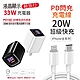 【KooPin】33W液晶顯示 雙孔PD+QC快速充電器(贈送PD快充線) product thumbnail 1