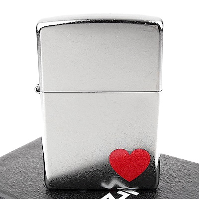 ZIPPO 美系~LOVE-愛心圖案設計打火機