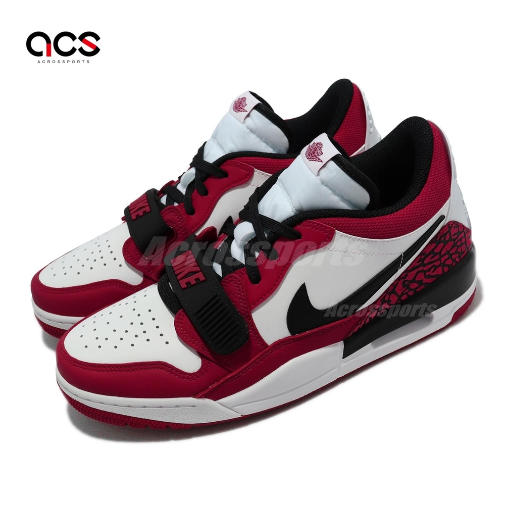 Nike 休閒鞋 Air Jordan Legacy 312 Low 男鞋 紅 白 黑 芝加哥 喬丹 爆裂紋 CD7069-116