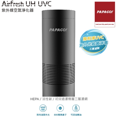 PAPAGO ! AirFresh UH UVC 紫外光負離子淨化空氣淨化器-快