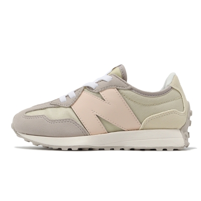 New Balance 327系列 男女大童休閒鞋-奶茶色-PH327FM-W