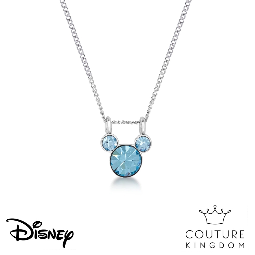 Disney Jewellery by Couture Kingdom 米奇經典水晶祈願項鍊(天空藍)