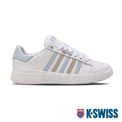 K-SWISS Pershing Court Light時尚運動鞋-女-白/天空藍/灰