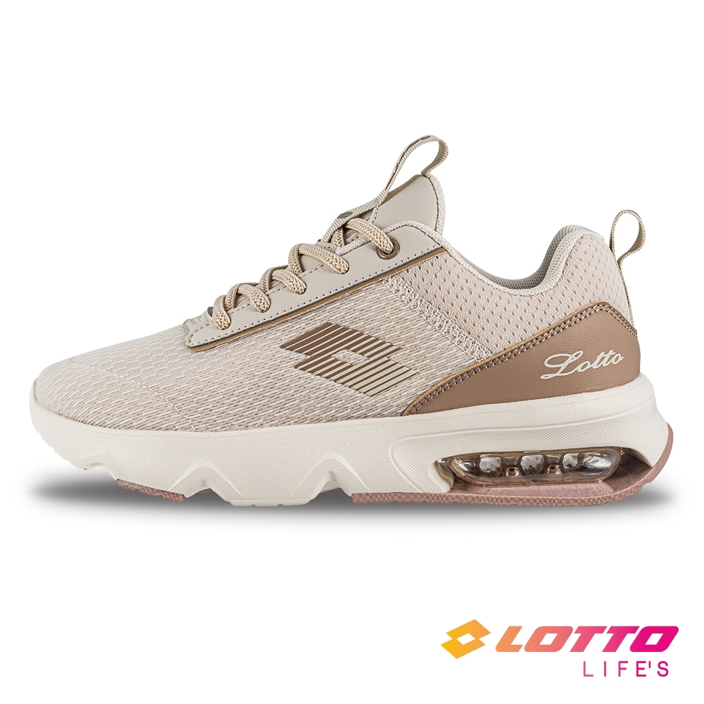 【LOTTO 義大利】女 ARIA' Lite 氣墊跑鞋(焦糖拿鐵-LT3AWR9061)