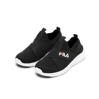 FILA 女復古休閒鞋-黑 5-C104W-001