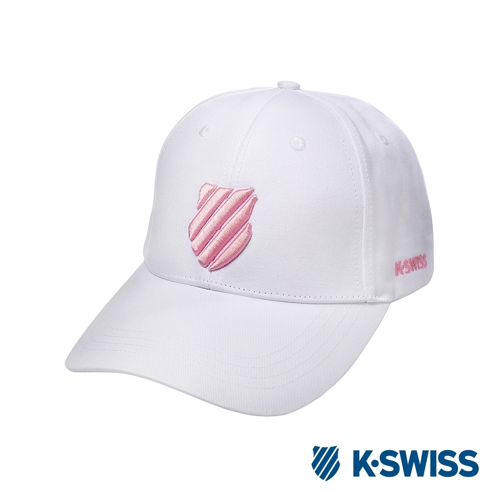 K-SWISS Basic 3D Shield Logo Cap時尚棒球帽-白 product image 1