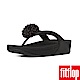 FitFlop FLOWERBALL LEATHER TOE-POST-黑色 product thumbnail 1