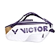 VICTOR 6支裝羽拍包-後背包 雙肩包 肩背包 球拍袋 羽球 勝利 BR9213TTY-AJ 白紫金 product thumbnail 1