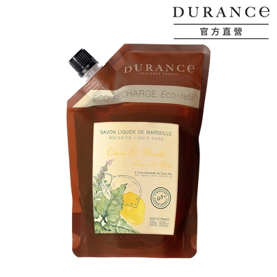 DURANCE朵昂思 精油馬賽液態皂補充包500ml-檸檬薄荷-公司貨