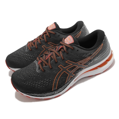 Asics 慢跑鞋 GEL-Kayano 28 4E 男鞋 超寬楦頭 支撐型 黑 橘 路跑 馬拉松 運動 亞瑟士 1011B191-005