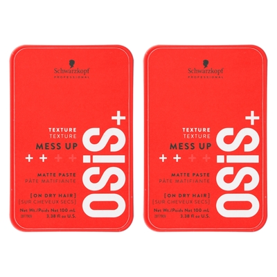 Schwarzkopf 施華蔻 OSIS+ Mess Up 慵懶凝土 100ml *(2入組)